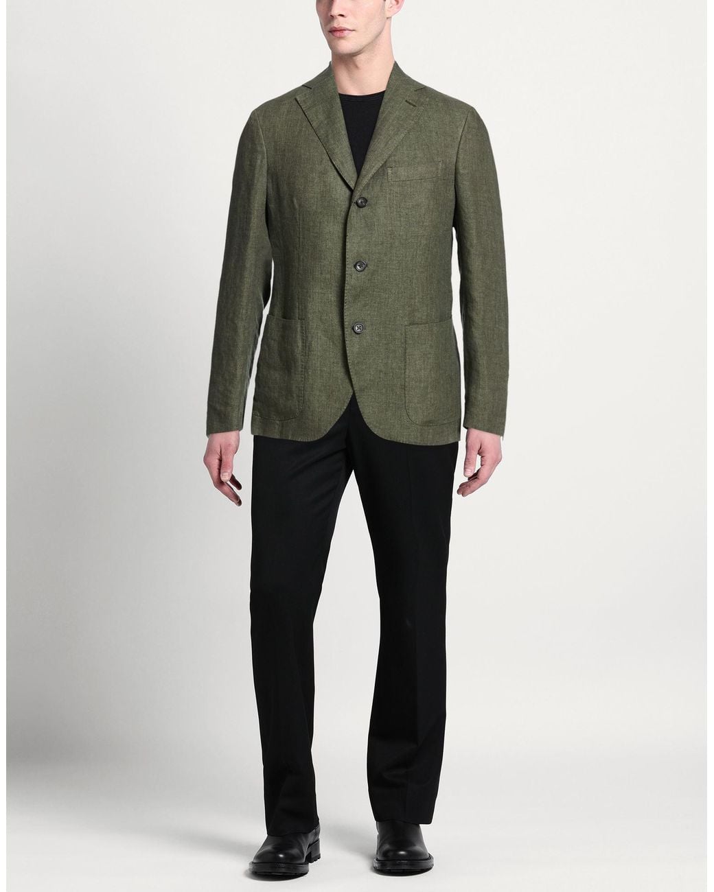 Montedoro Green Blazers for men