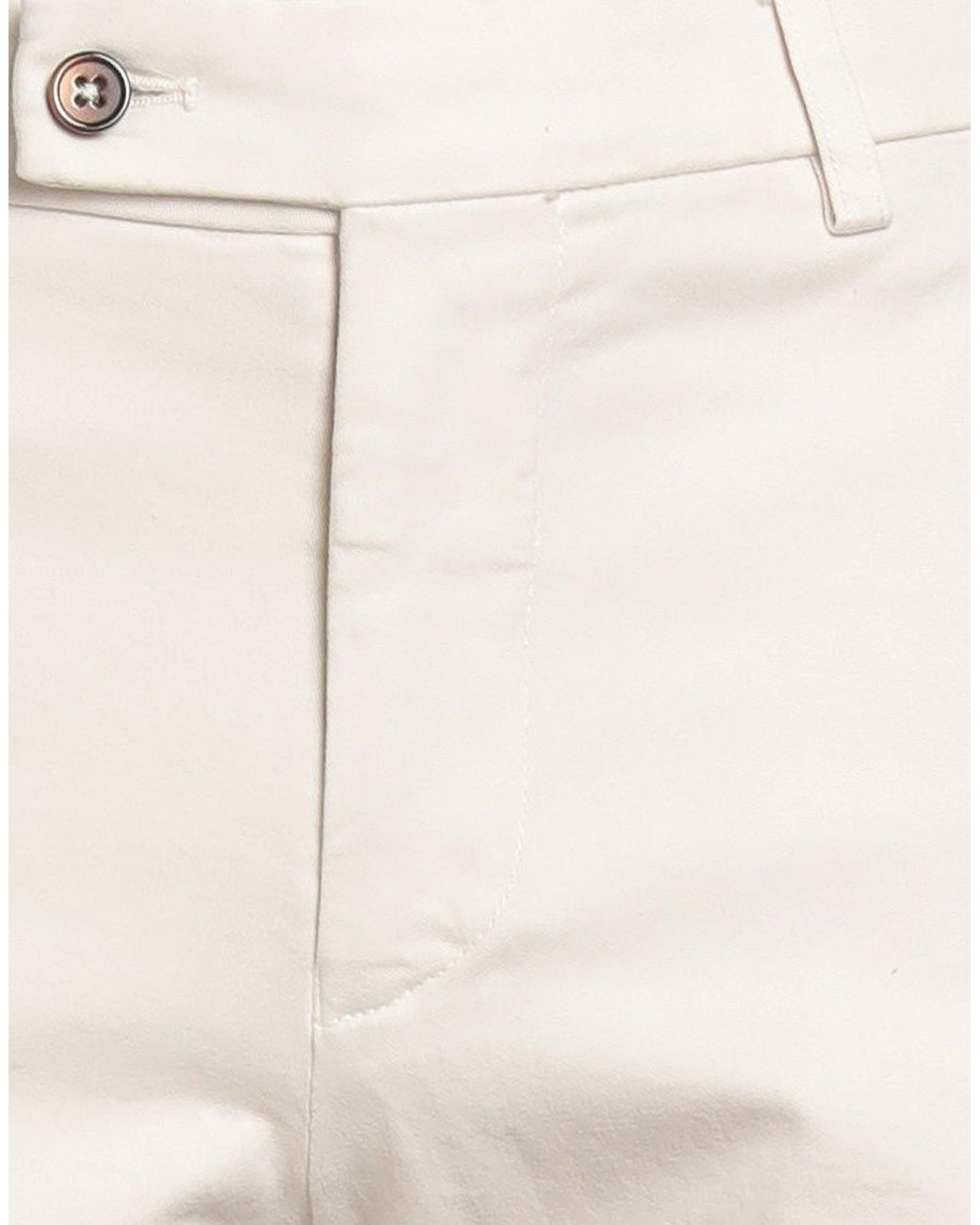 Berwich Natural Ivory Pants Cotton, Elastane for men