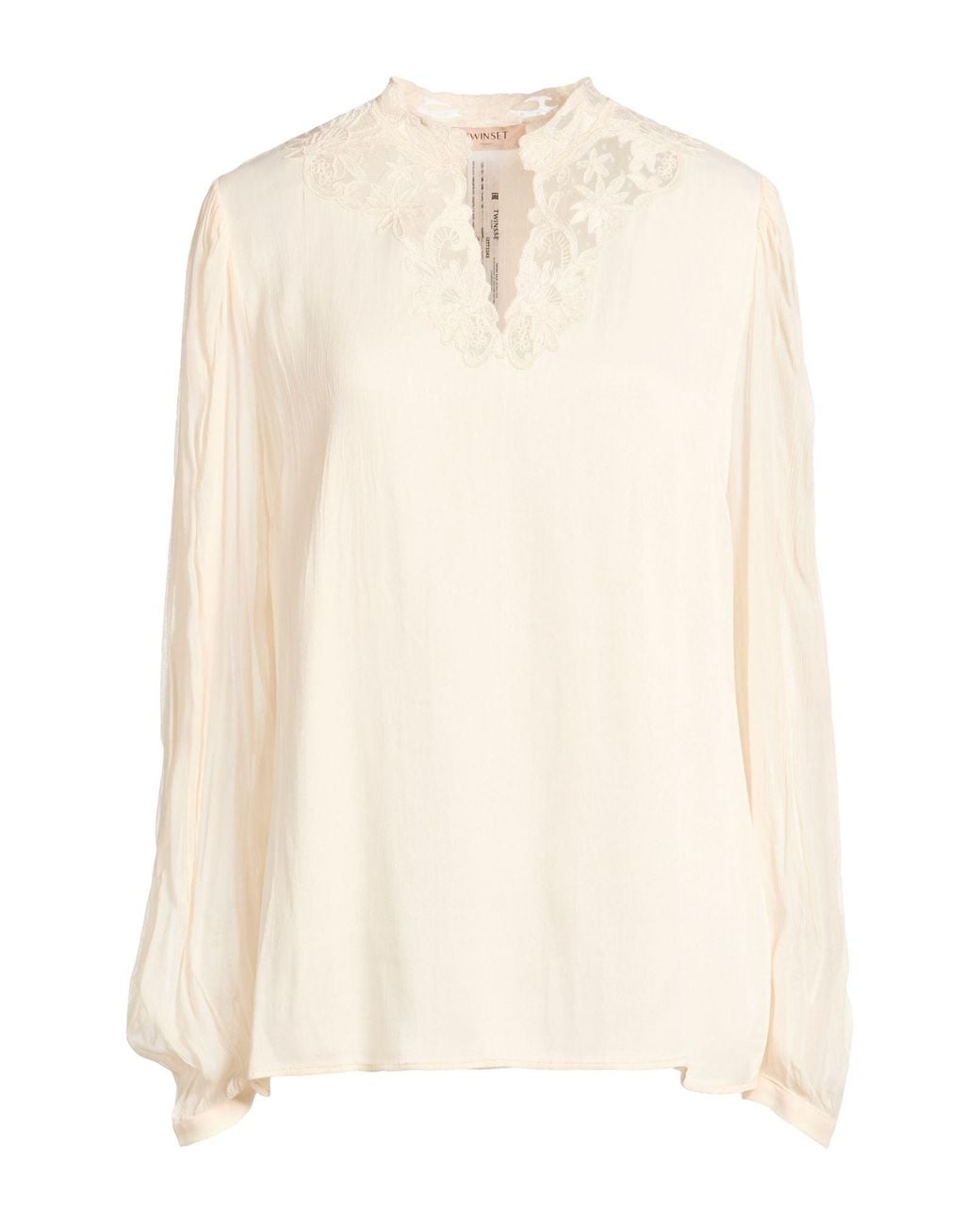 Twinset White Top Viscose, Polyamide
