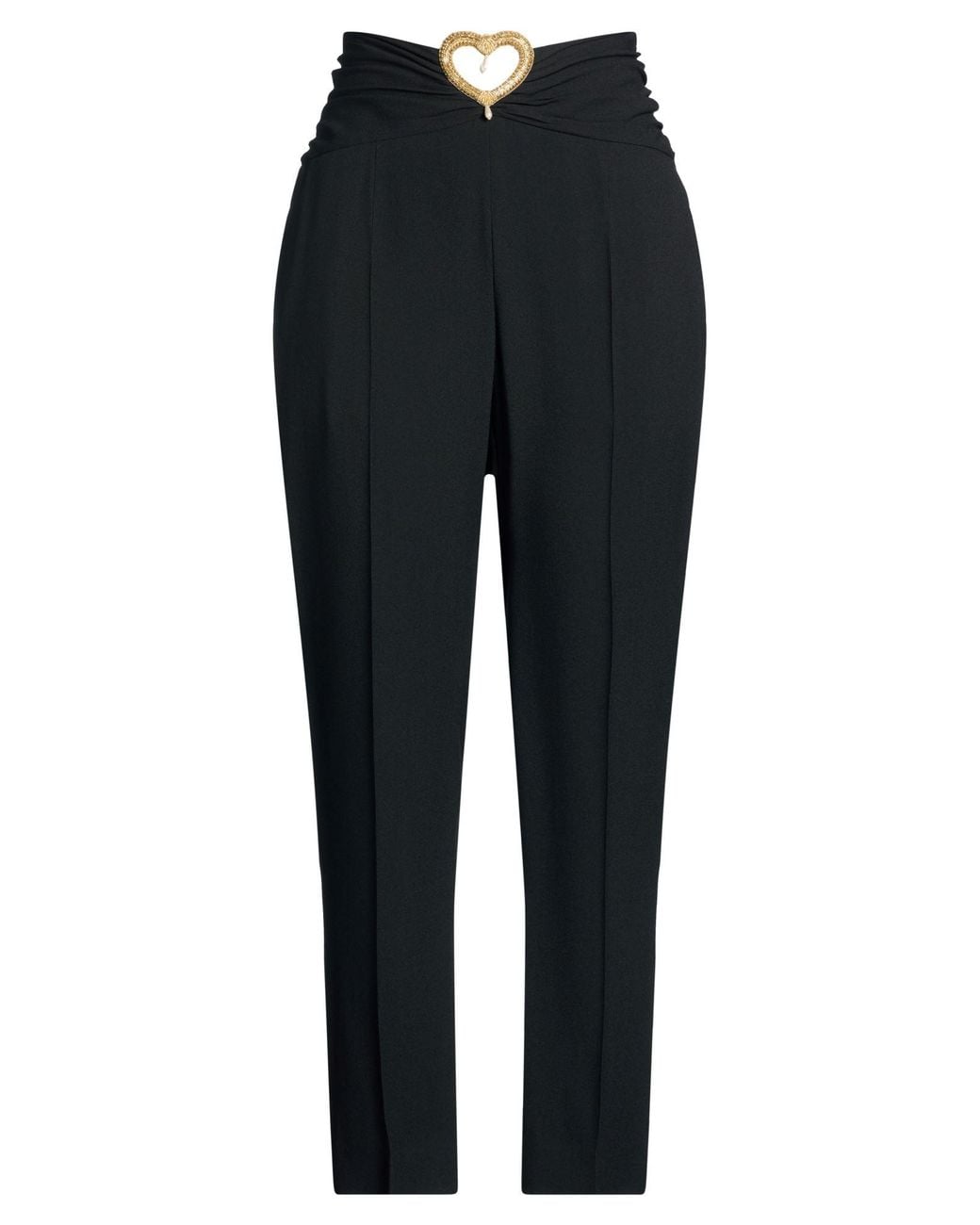 Moschino Black Pants Acetate, Viscose