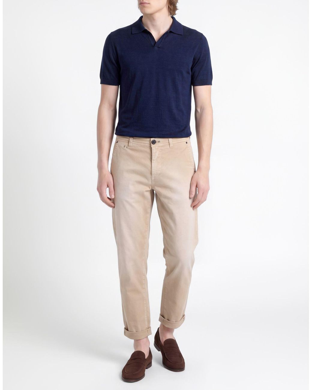 Tramarossa Natural Pants Cotton, Elastane for men