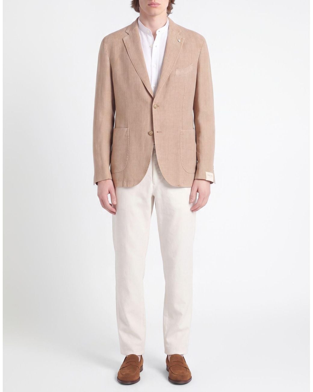 L.b.m. 1911 Natural Sand Blazer Linen for men