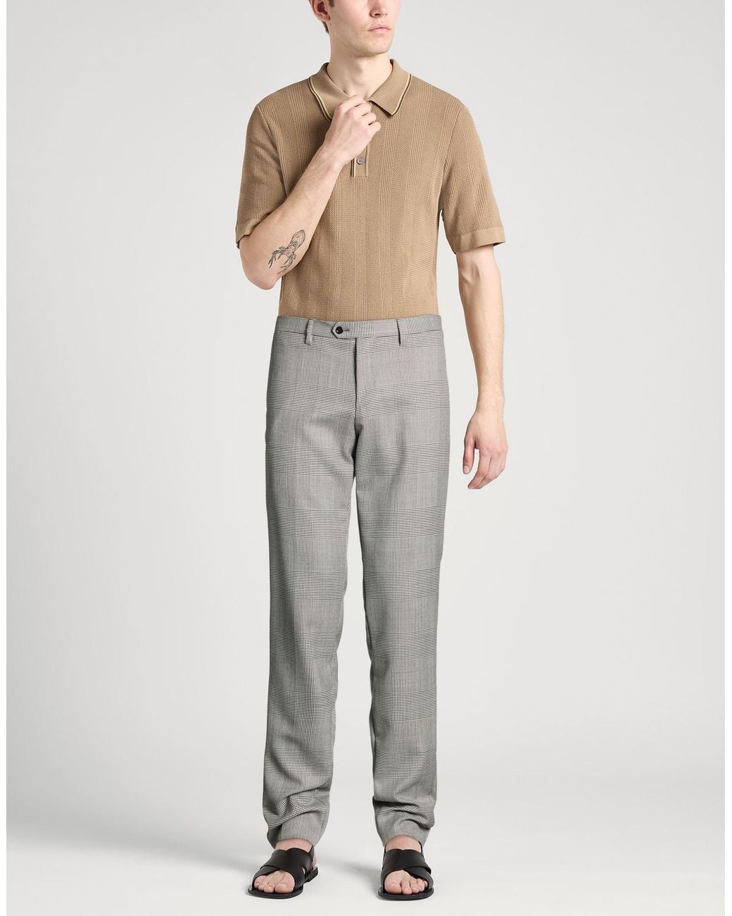 Lardini Gray Pants Wool for men