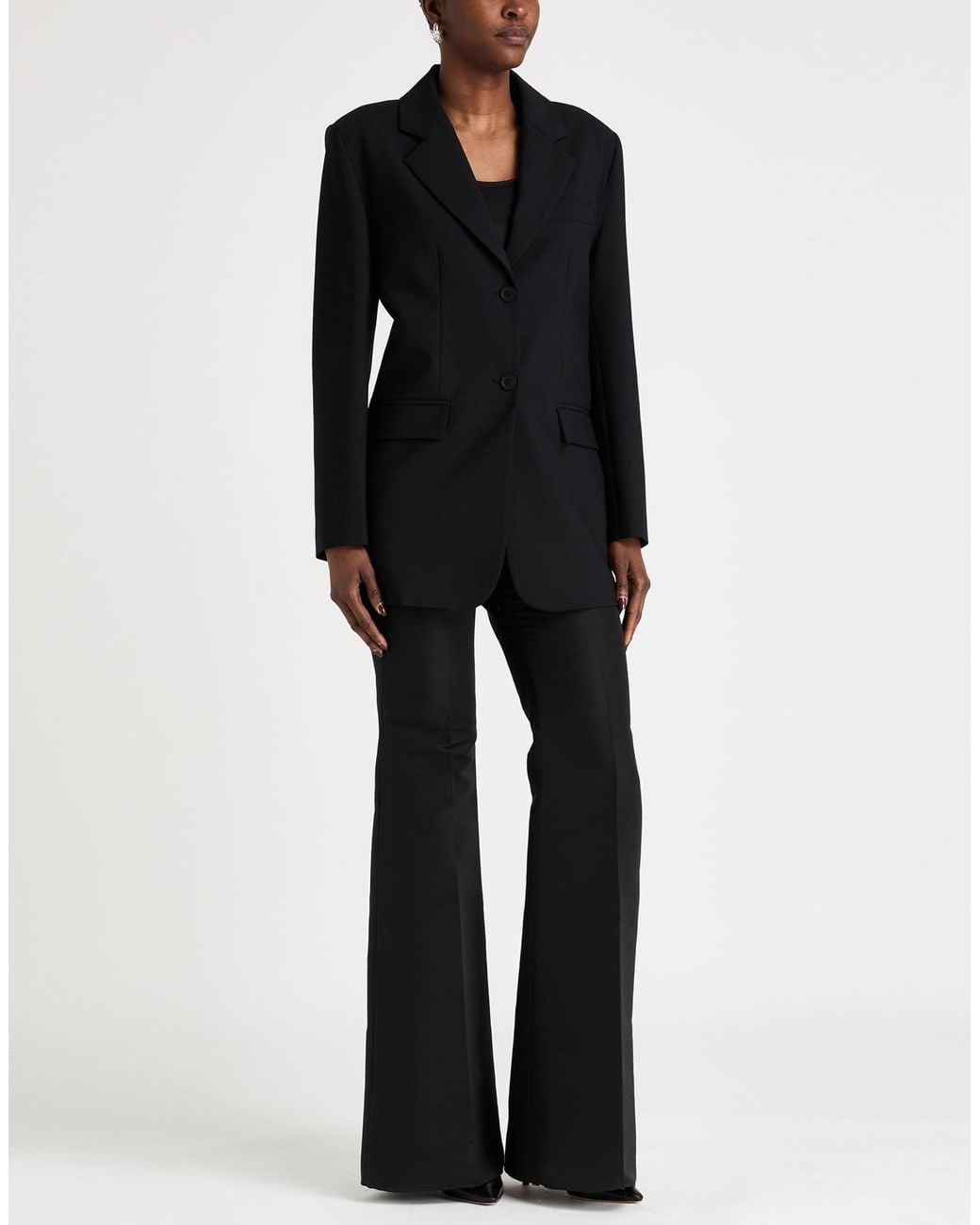 Semicouture Black Blazer Polyester, Virgin Wool, Elastane, Polyamide