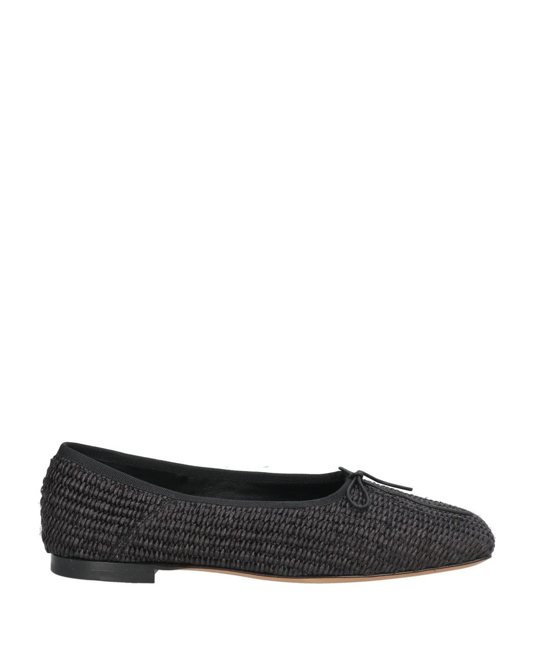 Mansur Gavriel Black Ballet Flats Textile Fibers