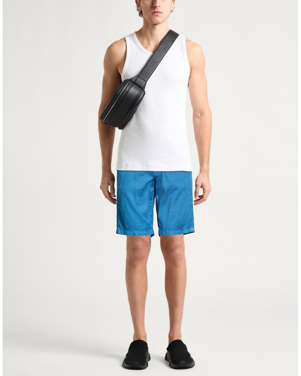 Jacob Cohen Blue Denim Shorts for men