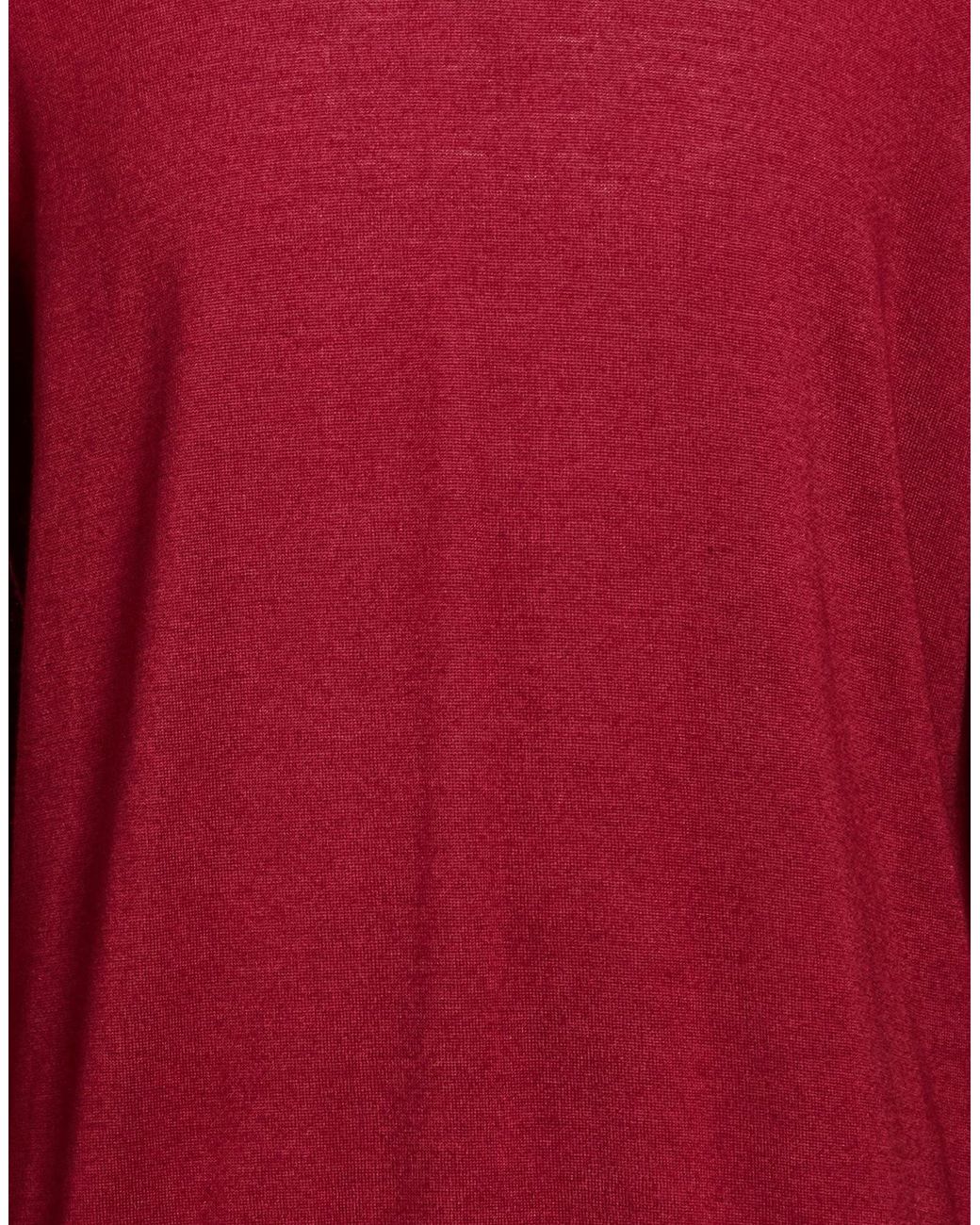 Fedeli Red Brick Turtleneck Merino Wool for men
