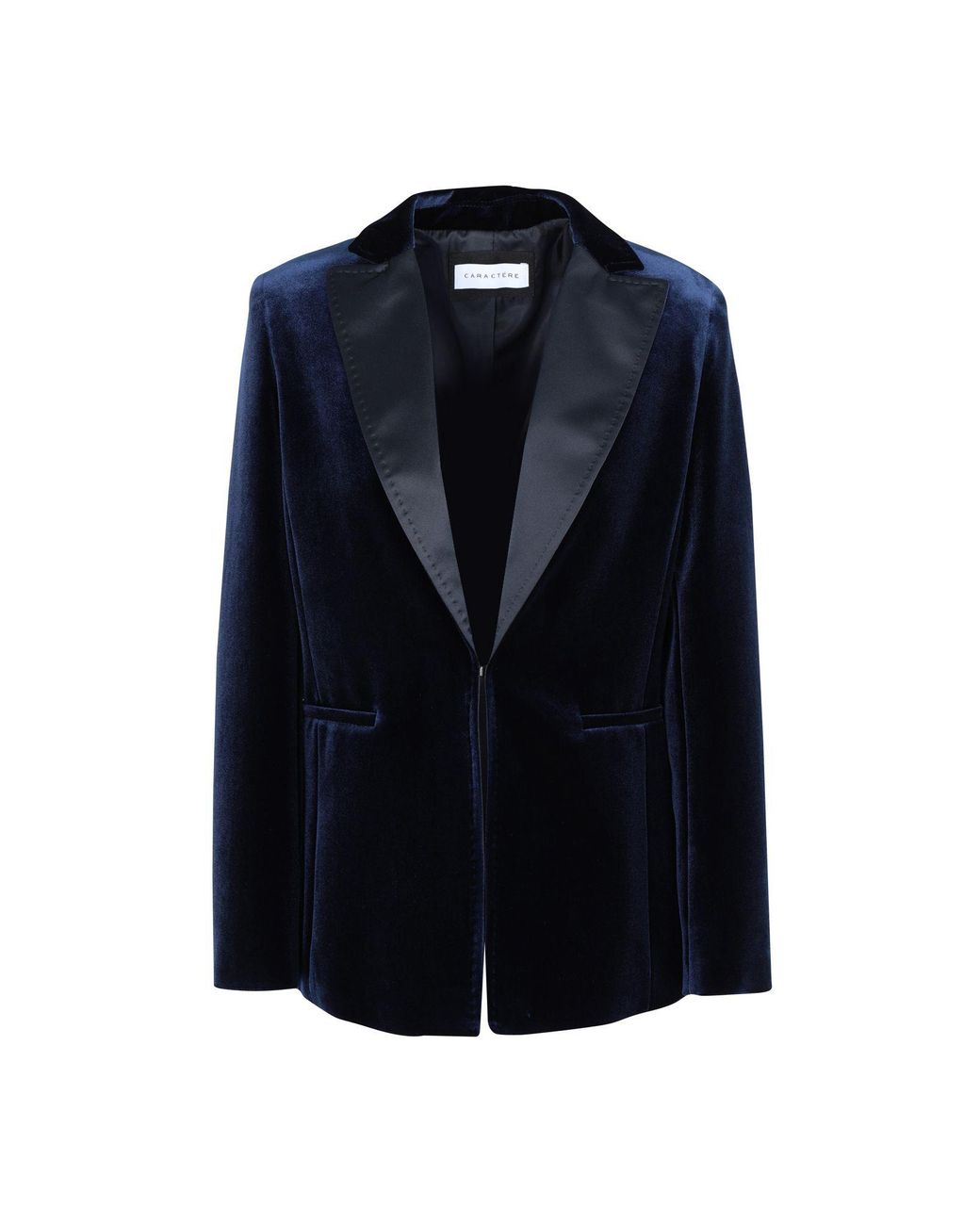 Caractere Velvet Suit Jacket in Dark Blue (Blue) - Lyst