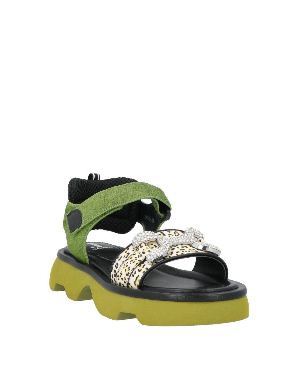 Jeannot Green Sandals Leather