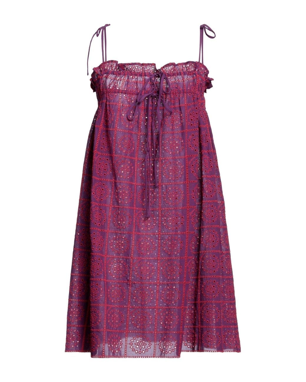 Ganni Purple Mini Dress