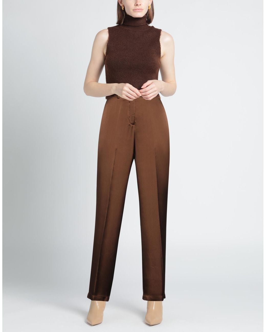 Semicouture Brown Pants