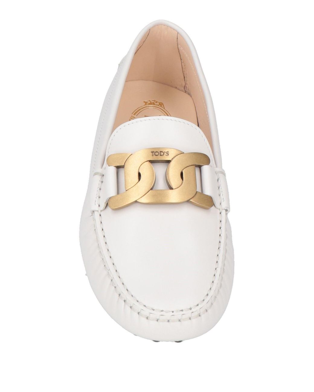 Tod's White Loafers
