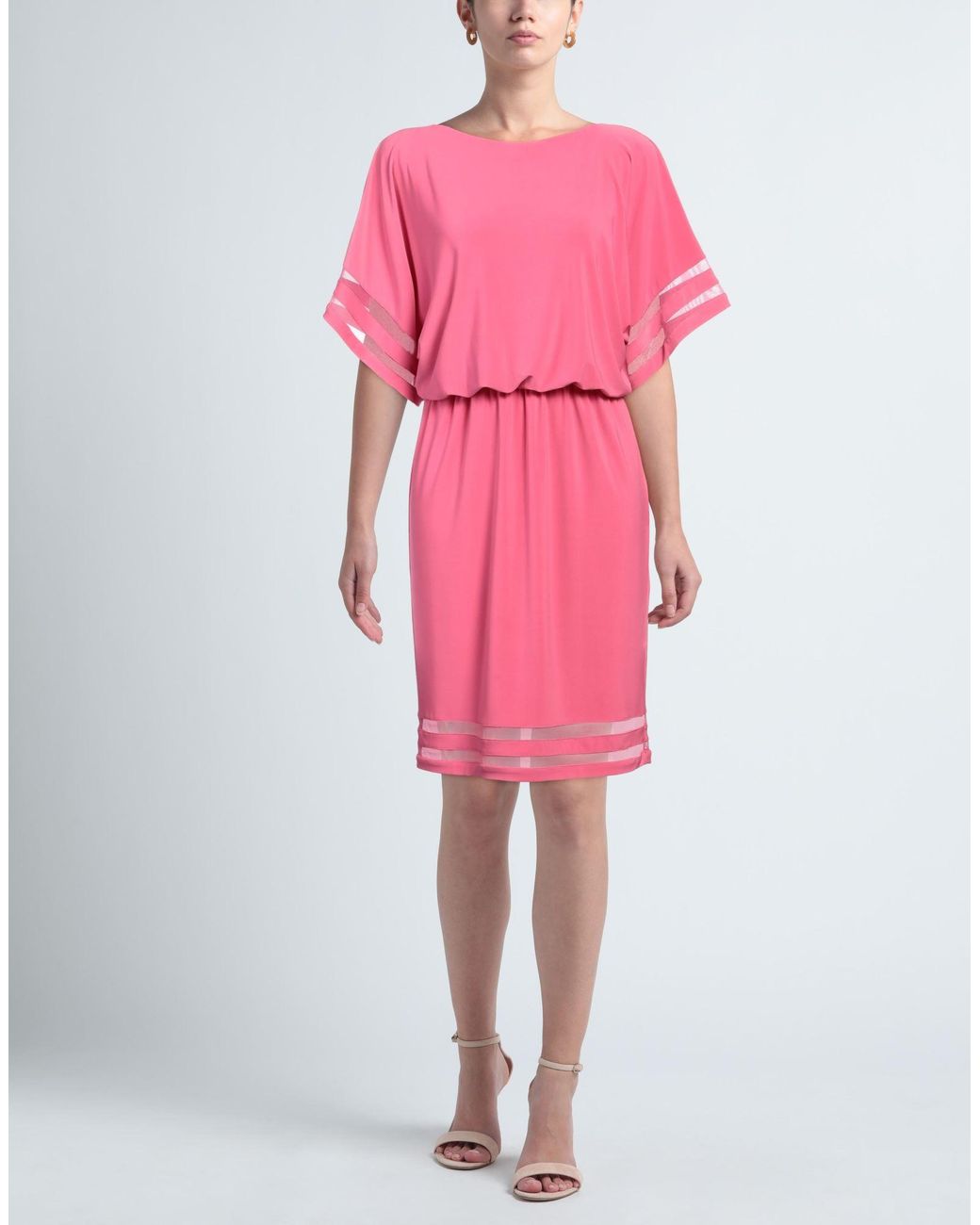 Joseph Ribkoff Pink Midi Dress Polyester, Elastane