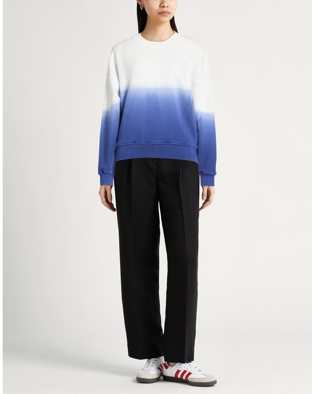 Majestic Filatures Blue Sweatshirt Organic Cotton