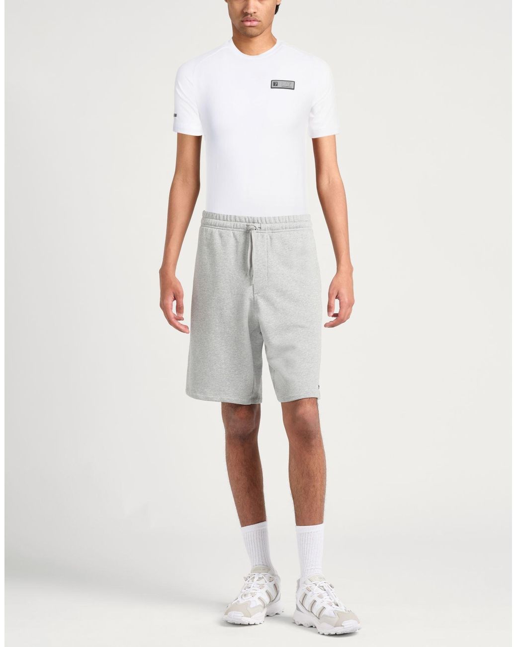 EA7 White T-Shirt Recycled Polyester, Cotton, Elastane for men