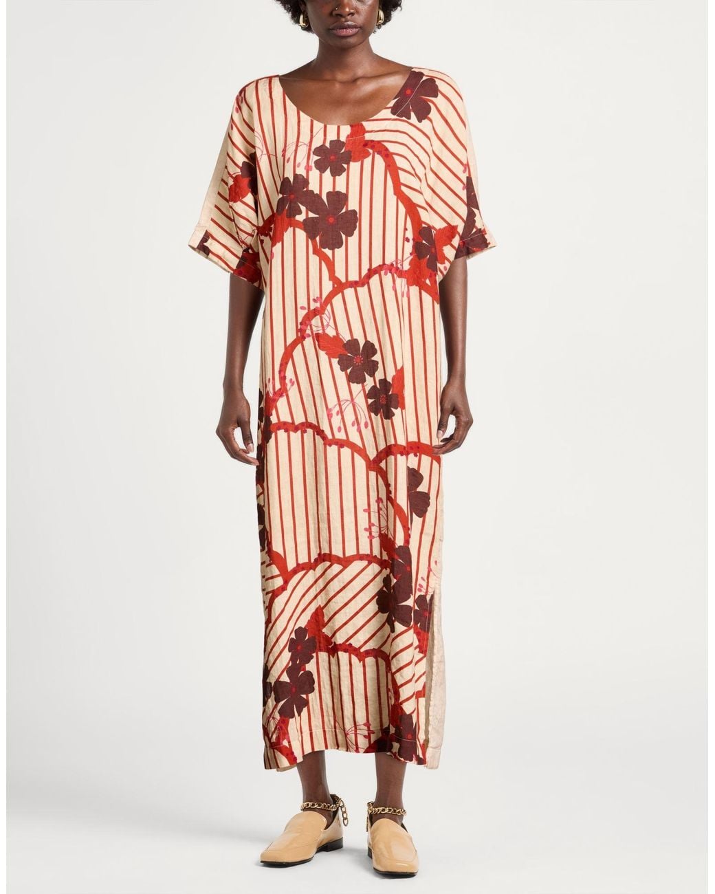 Gran Sasso Natural Midi Dress Linen
