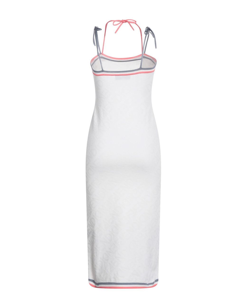 Fendi White Ff Midi Dress