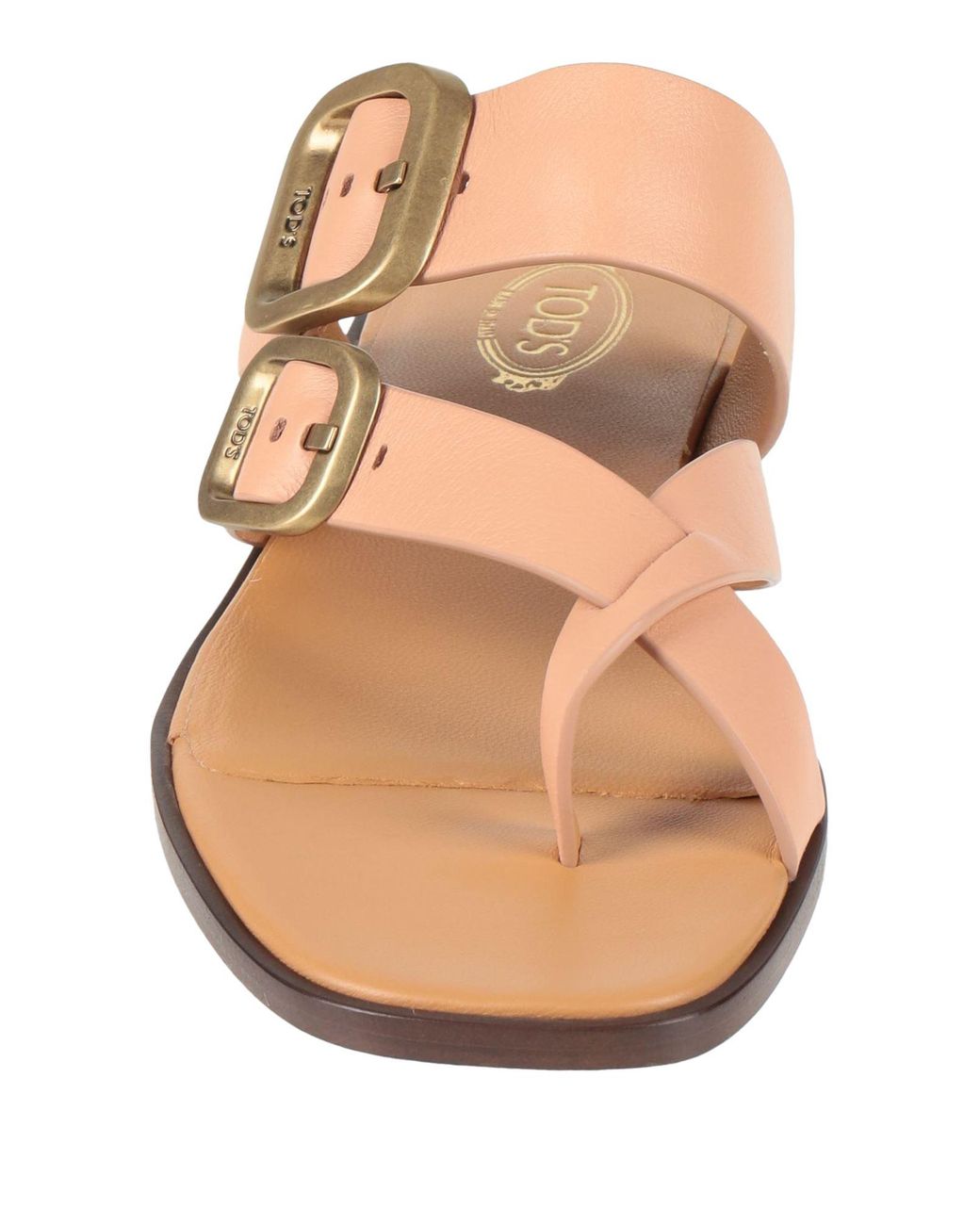 Tod's Brown Thong Sandals