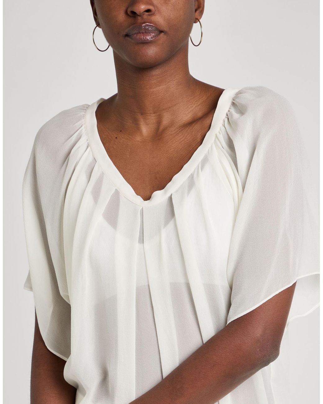 Alysi White Ivory Top Silk