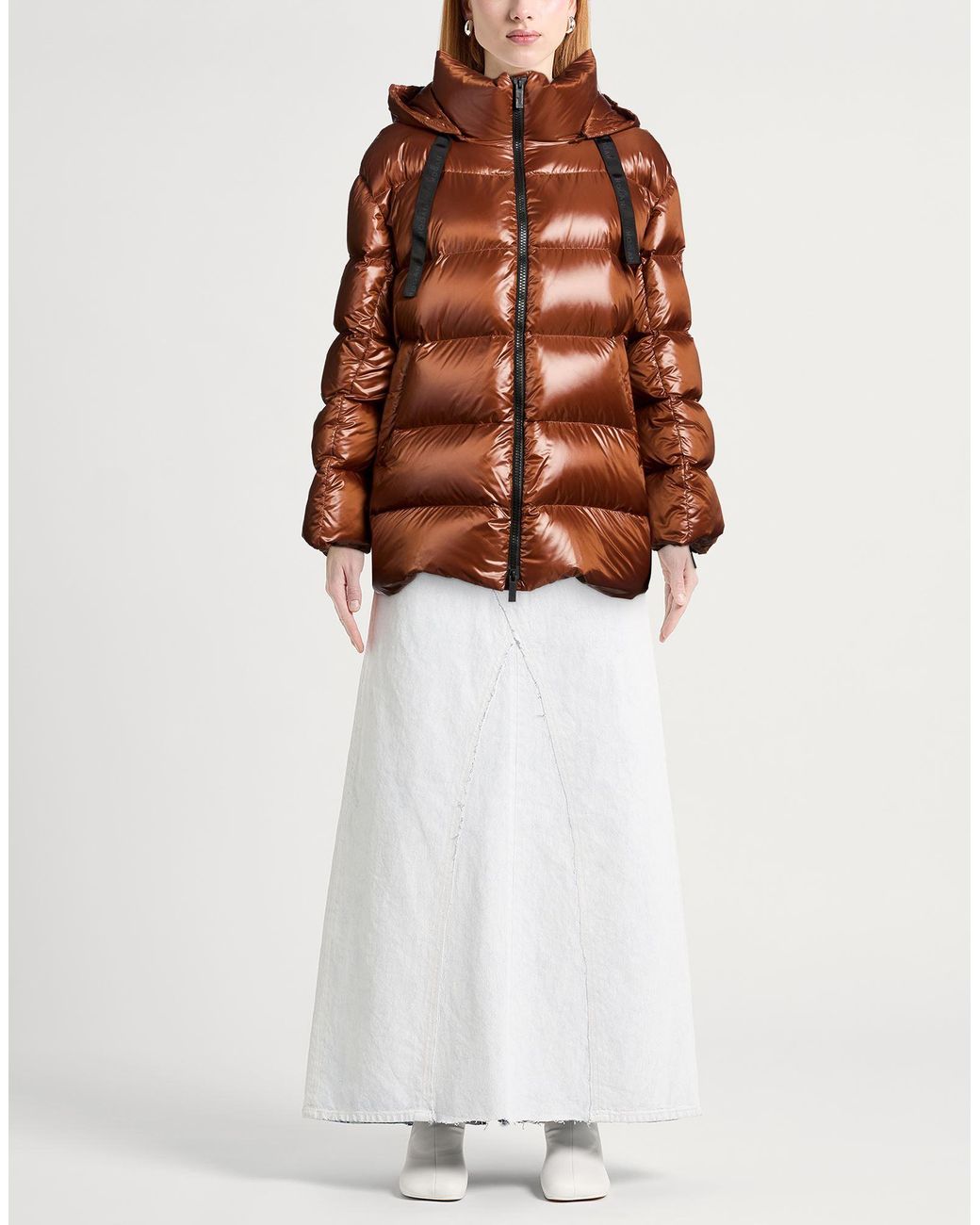 Hogan Brown Puffer Polyamide