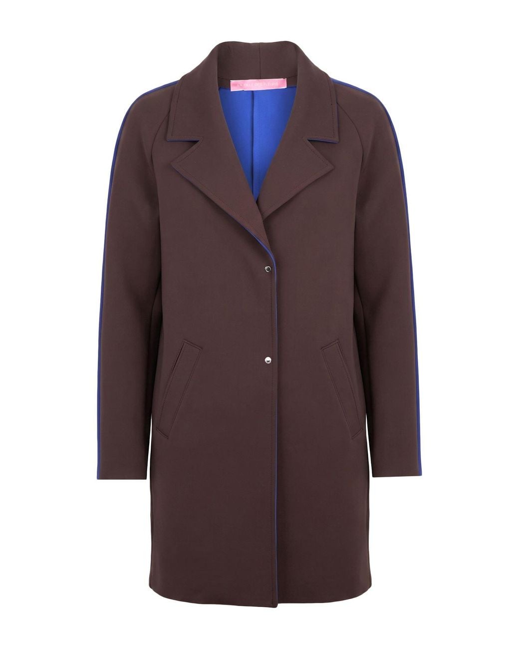 La Fille Des Fleurs Brown Overcoat & Trench Coat Polyamide, Elastane