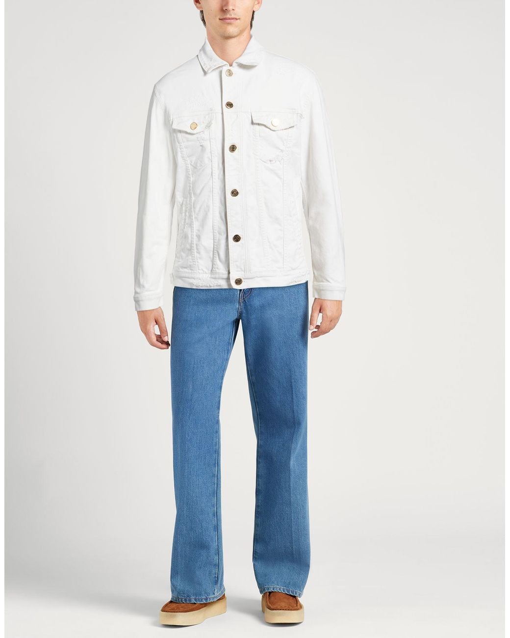 Jacob Cohen White Denim Outerwear for men