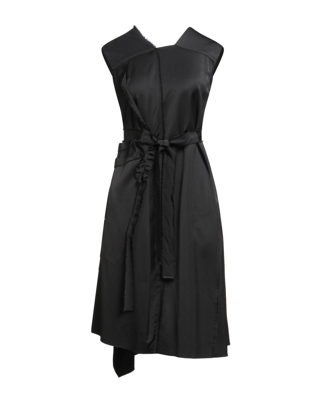 High Black Midi Dress