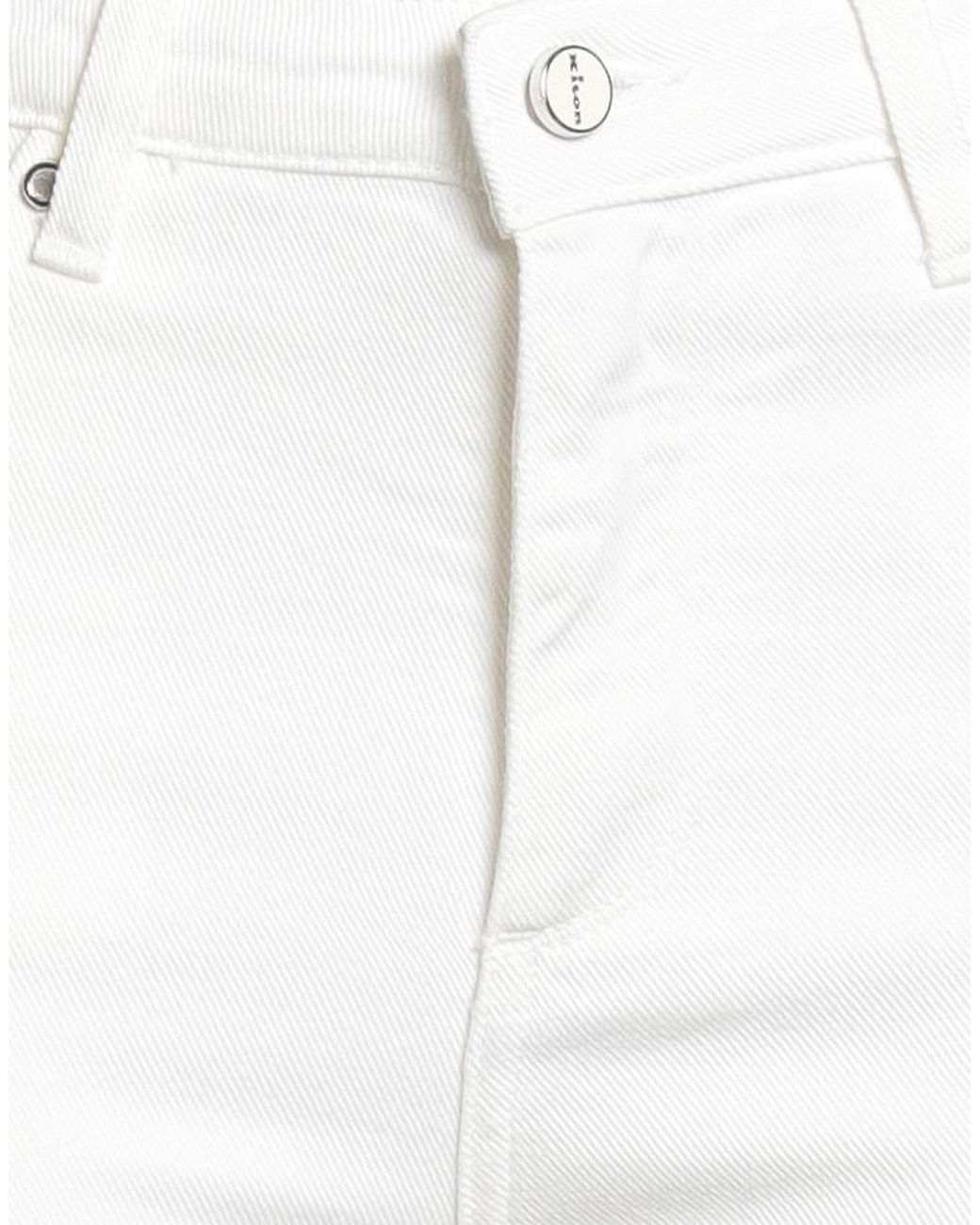 Kiton White Jeans Cotton, Elastane