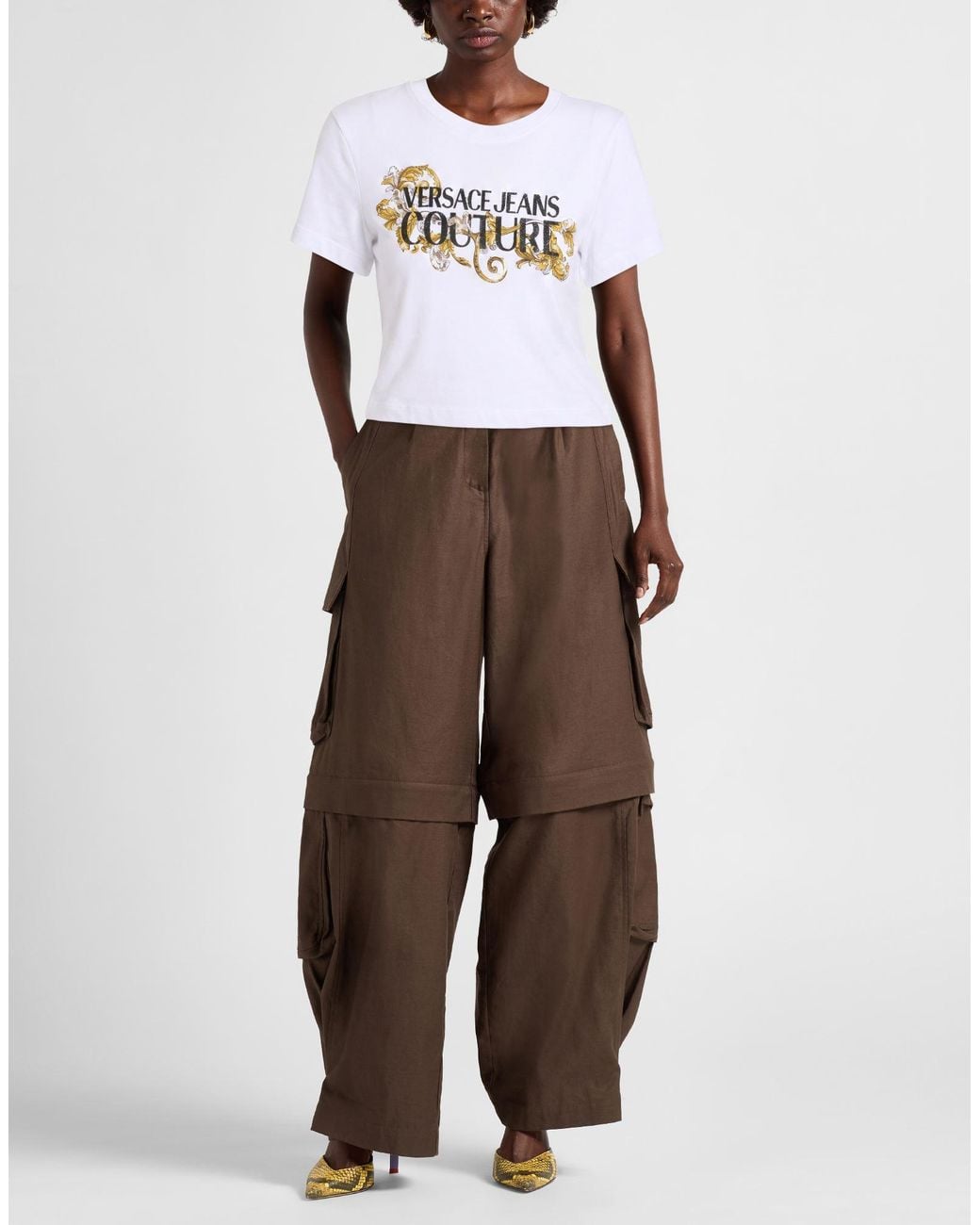 Versace Jeans Couture White T-Shirts