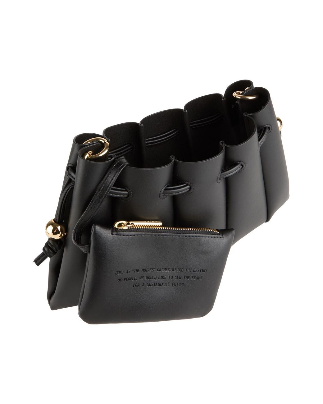THEMOIRÈ Black Cross-Body Bag