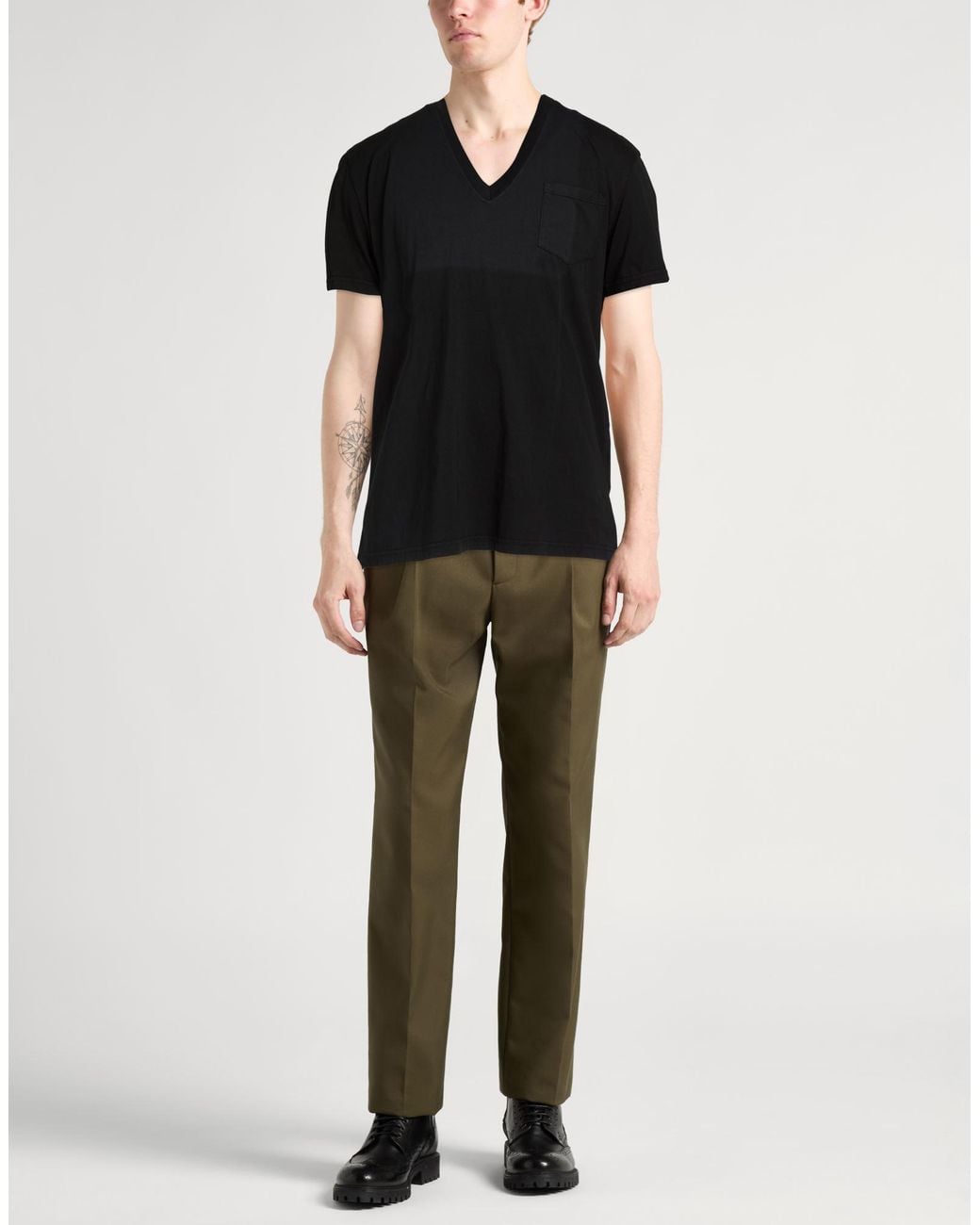 PT Torino Black T-Shirt Cotton for men