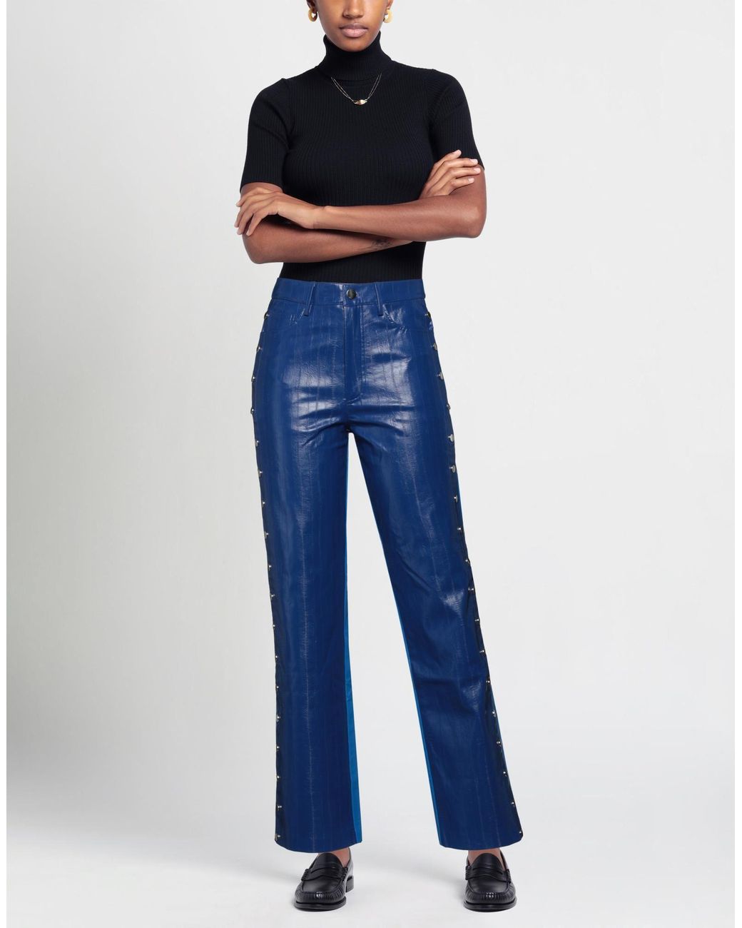 ROTATE BIRGER CHRISTENSEN Blue Trouser