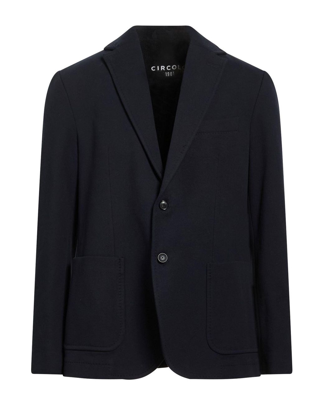 Circolo 1901 Blue Midnight Blazer Cotton, Elastane for men