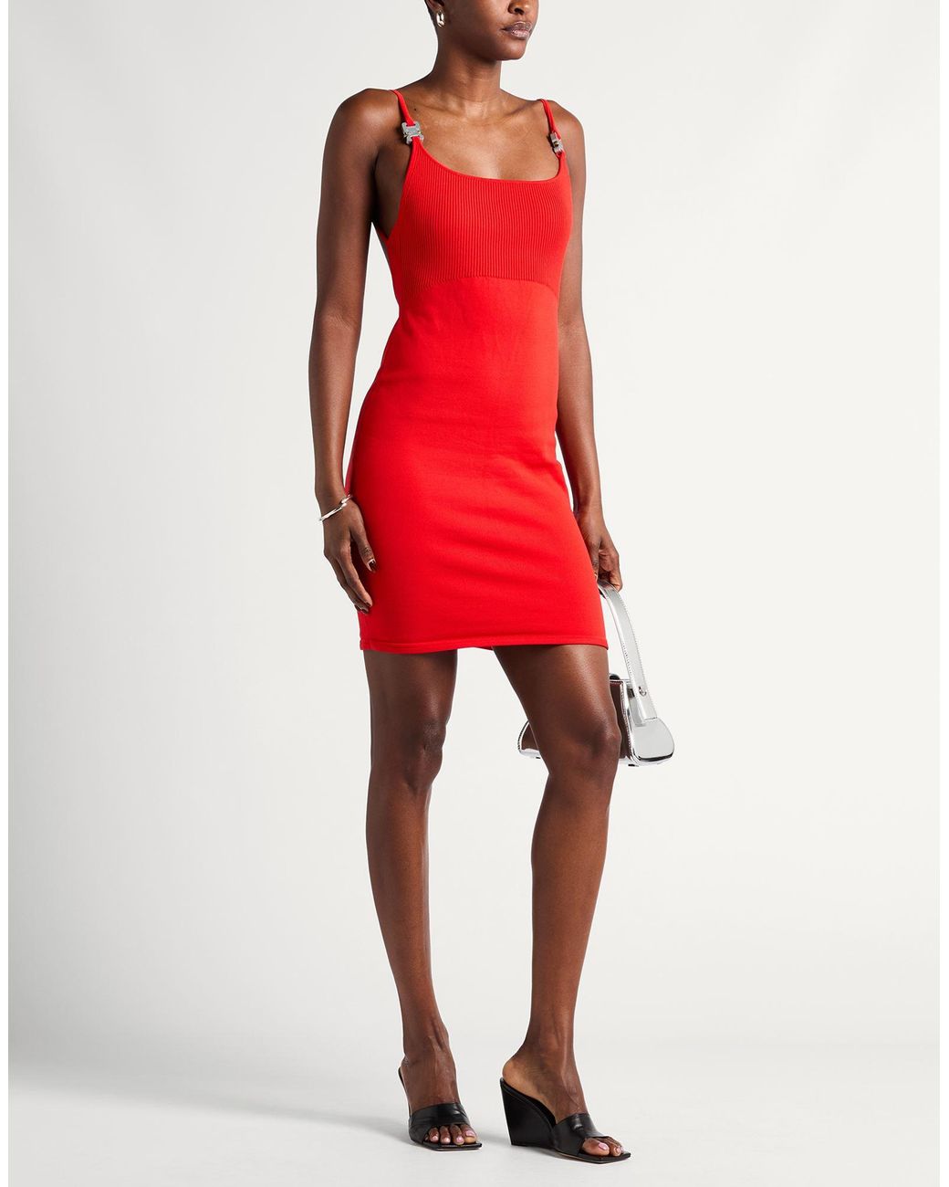 1017 ALYX 9SM Red Mini Dress Polyamide