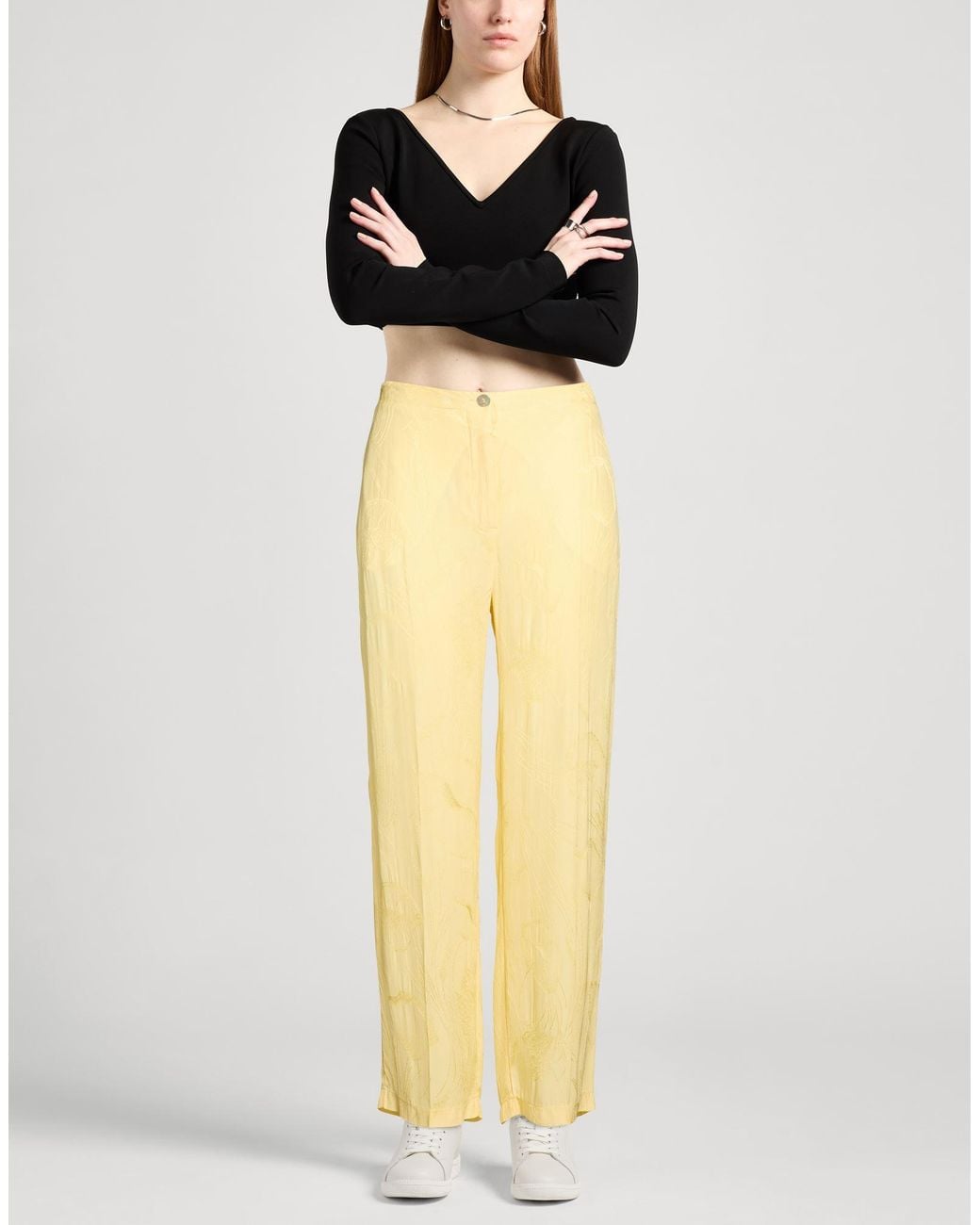 SEVENTY VENEZIA Yellow Trouser
