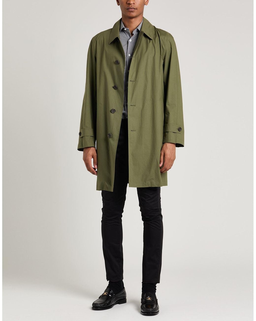 Sealup Green Overcoat & Trench Coat for men