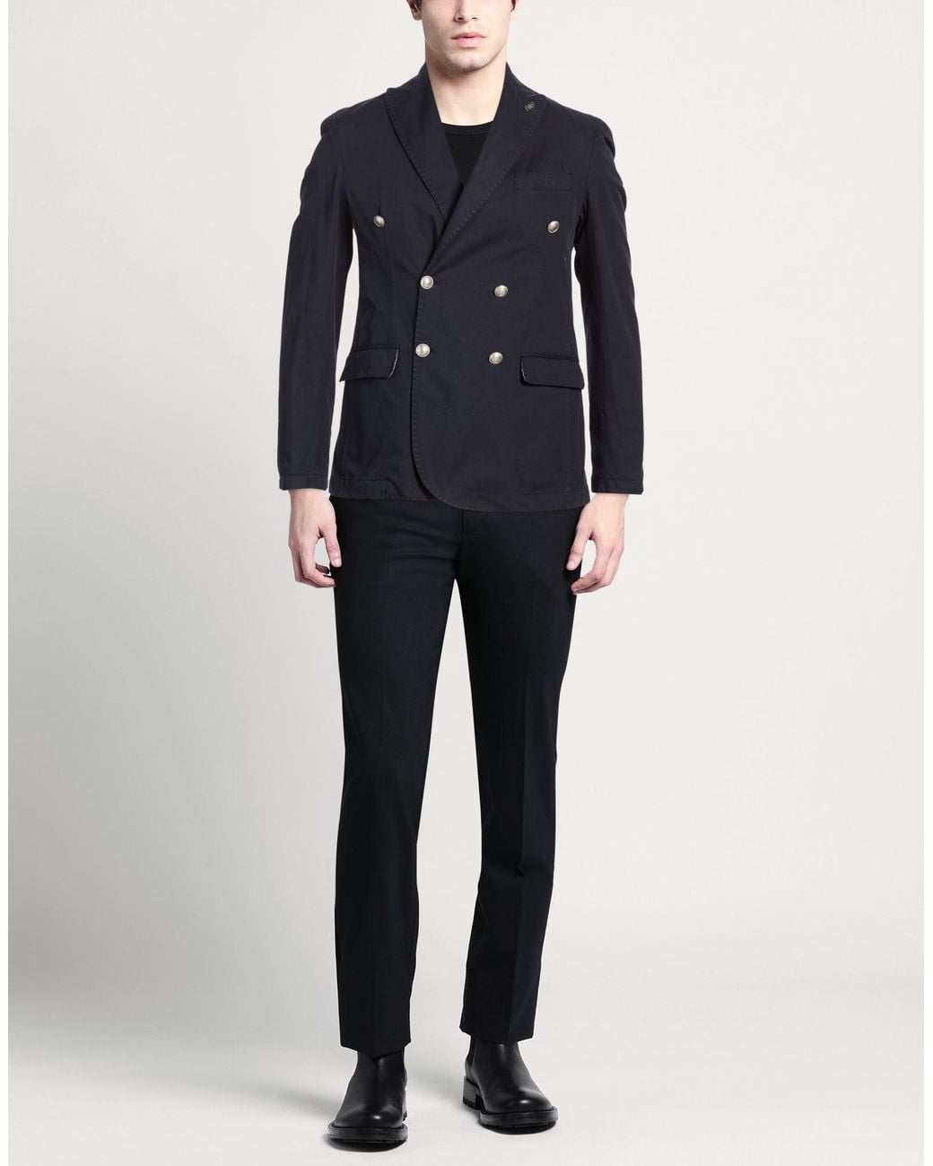 Bob Blue Midnight Blazer Linen, Cotton, Elastane for men