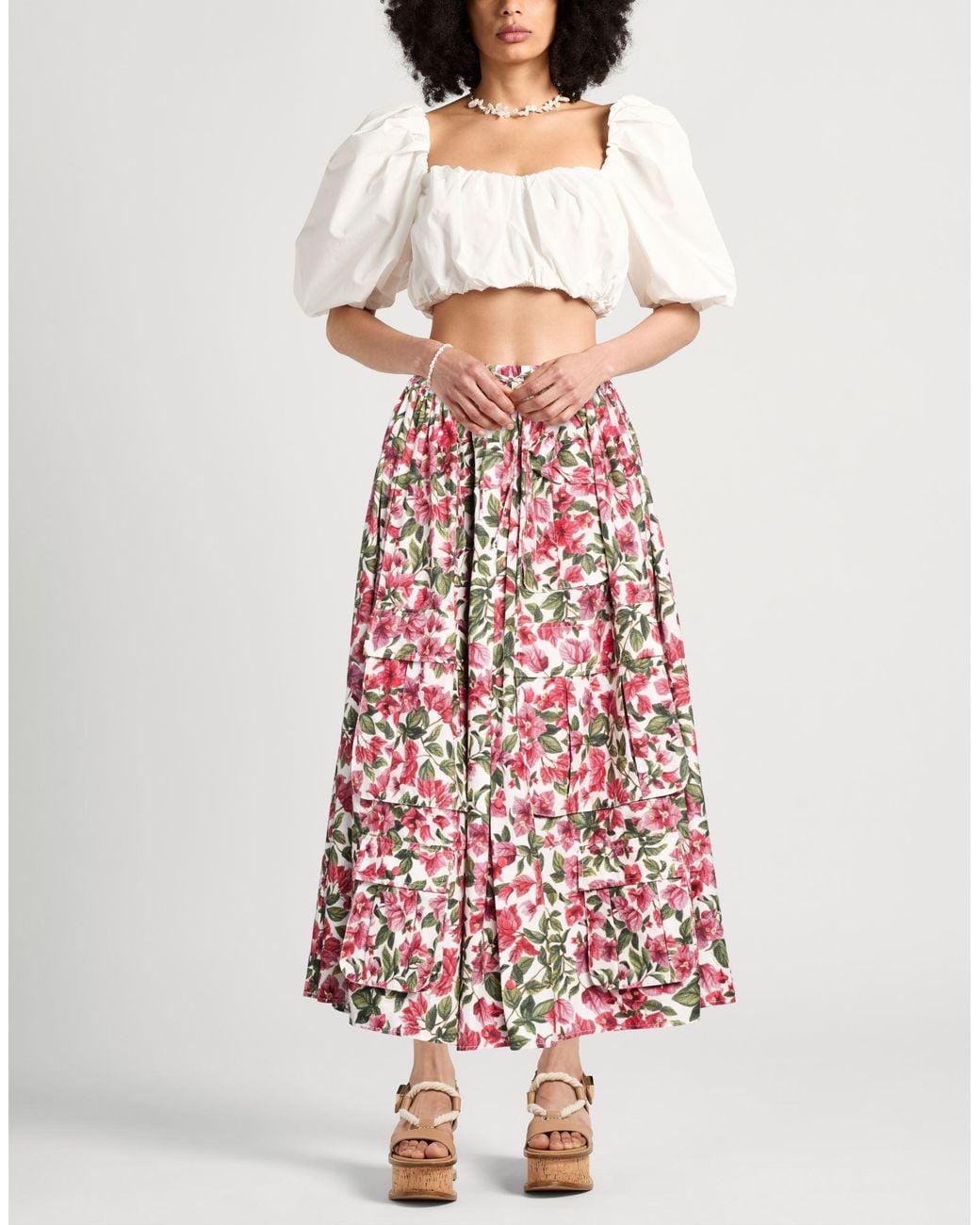 Farm Rio Red Maxi Skirts