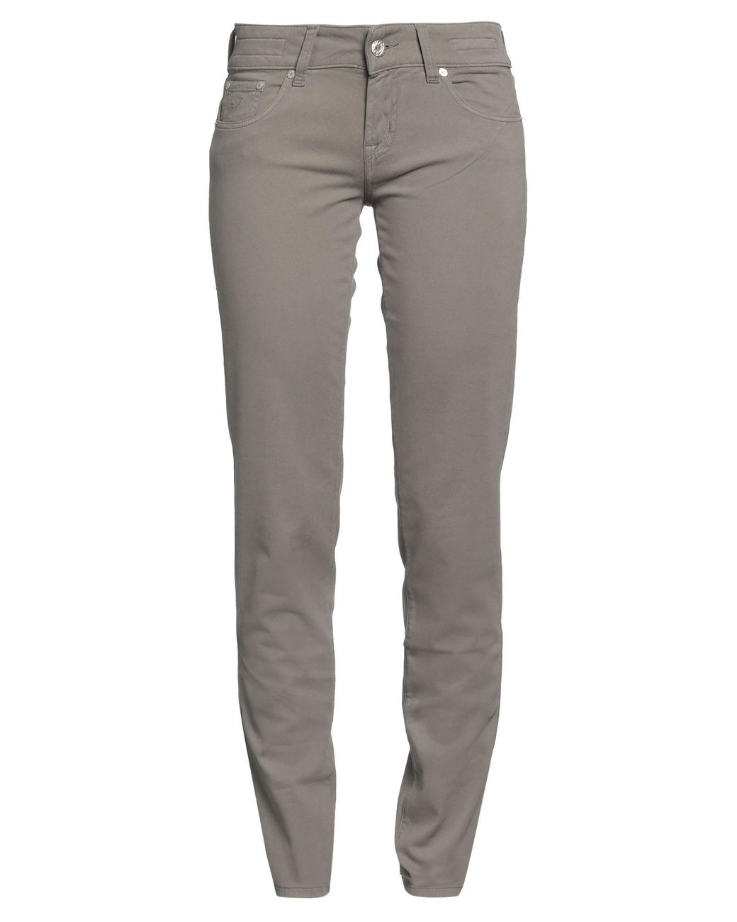Jacob Cohen Gray Pants Cotton, Lyocell, Elastane