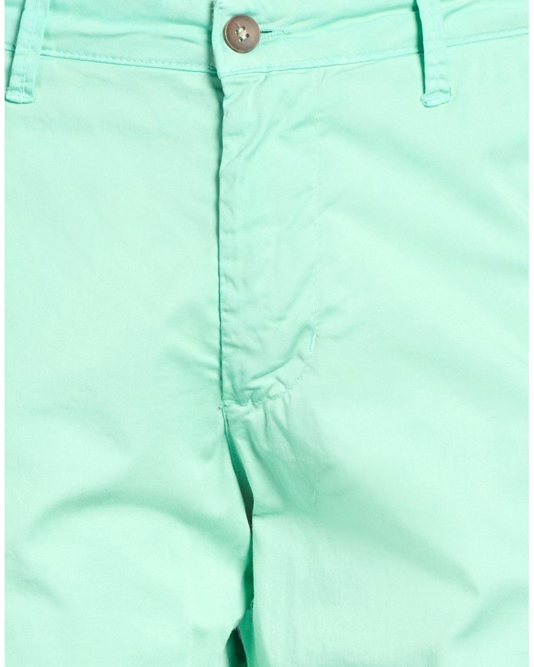 Squad² Green Pants Cotton, Elastane for men