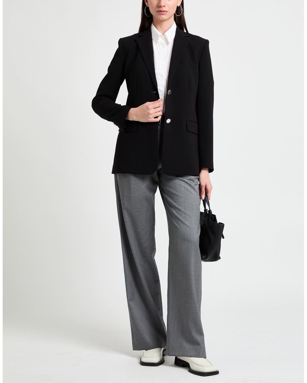 Theory Black Blazer Triacetate, Polyester