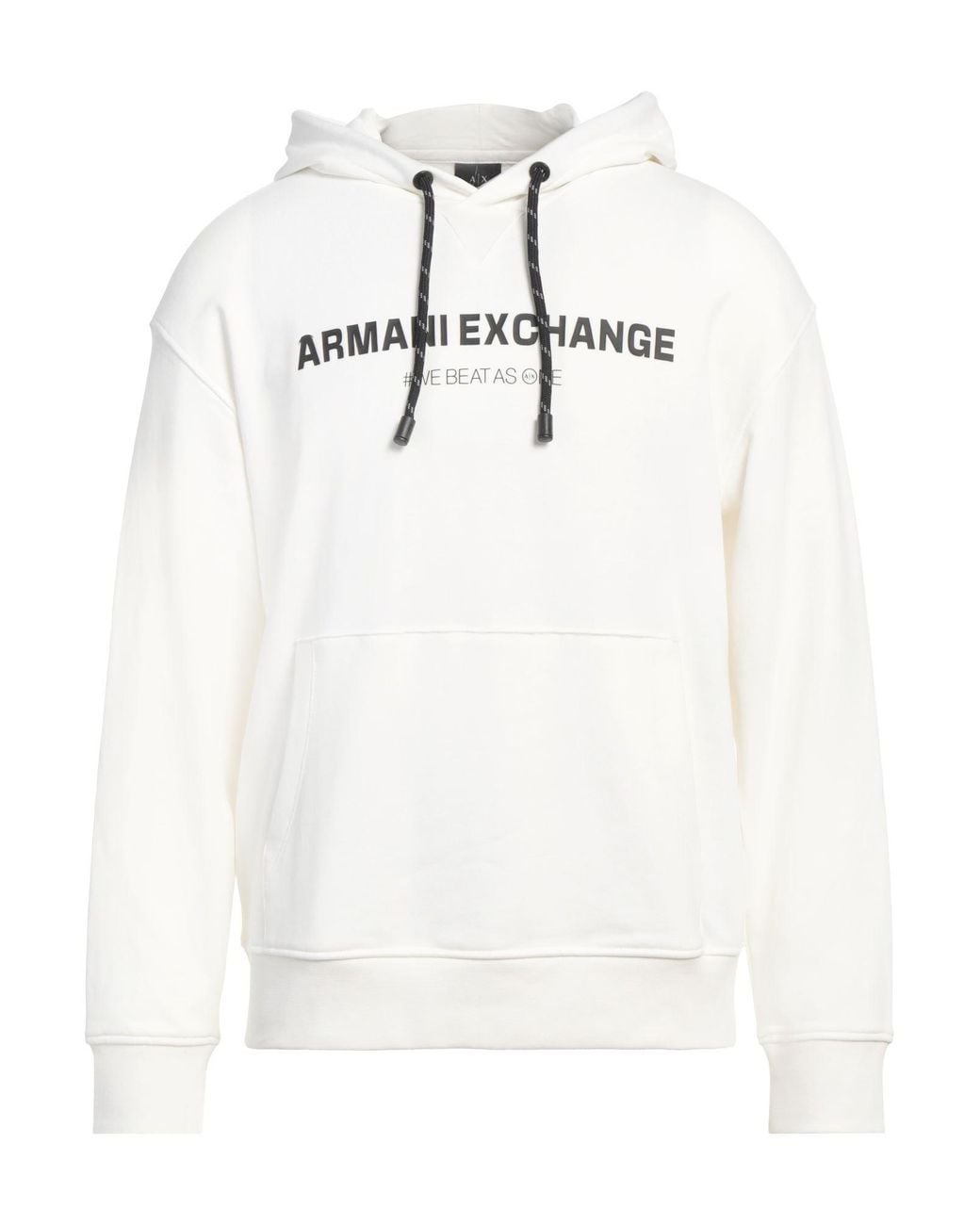 ARMANI EXCHANGE White Sweatshirt Cotton, Polyester, Elastane for men