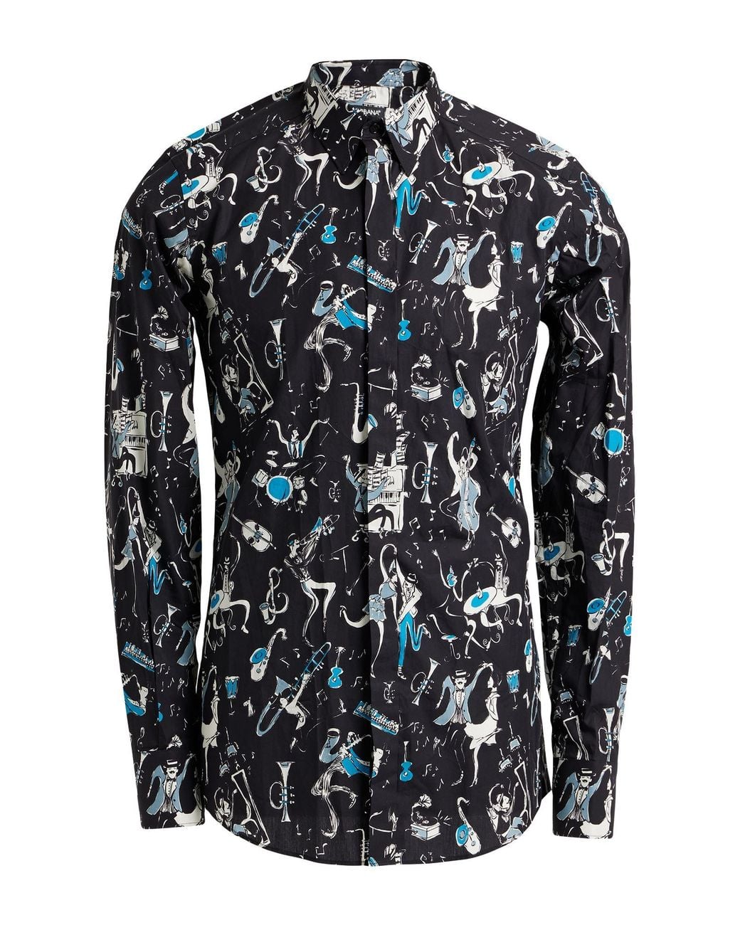 Dolce & Gabbana Blue Shirt Cotton for men