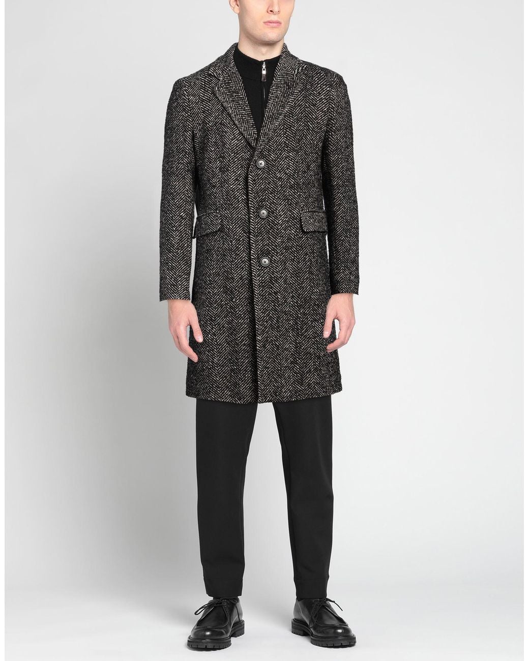 Paltò Gray Coat for men