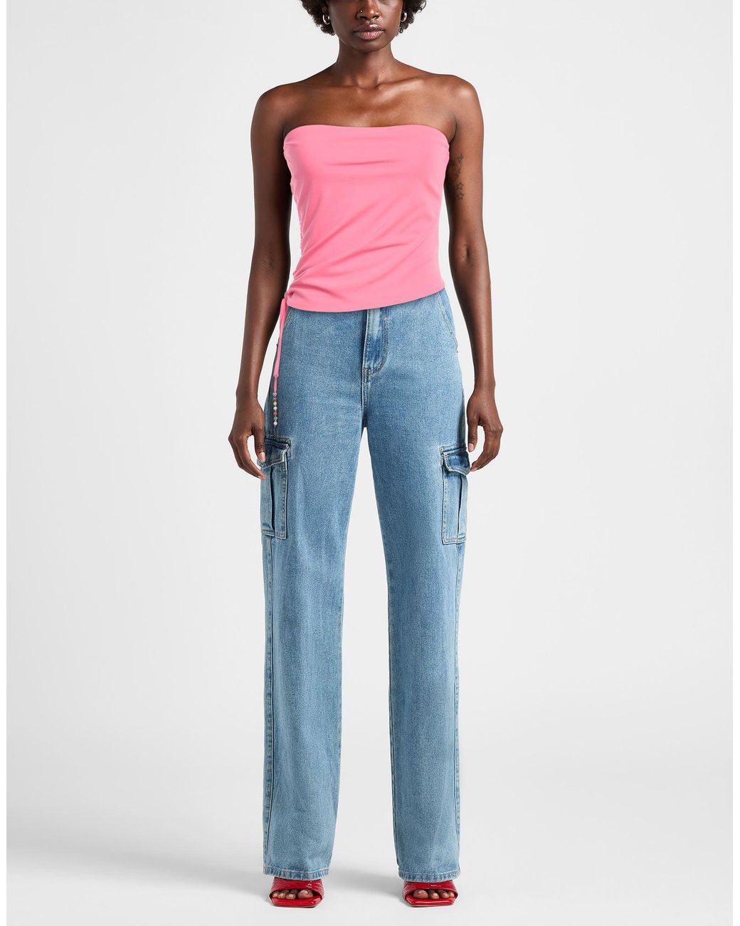 Hanita Pink Top Viscose, Nylon, Elastane