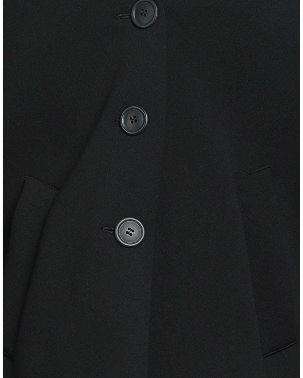 VIRNA DRÒ® Black Coat Polyester, Polyurethane, Elastane