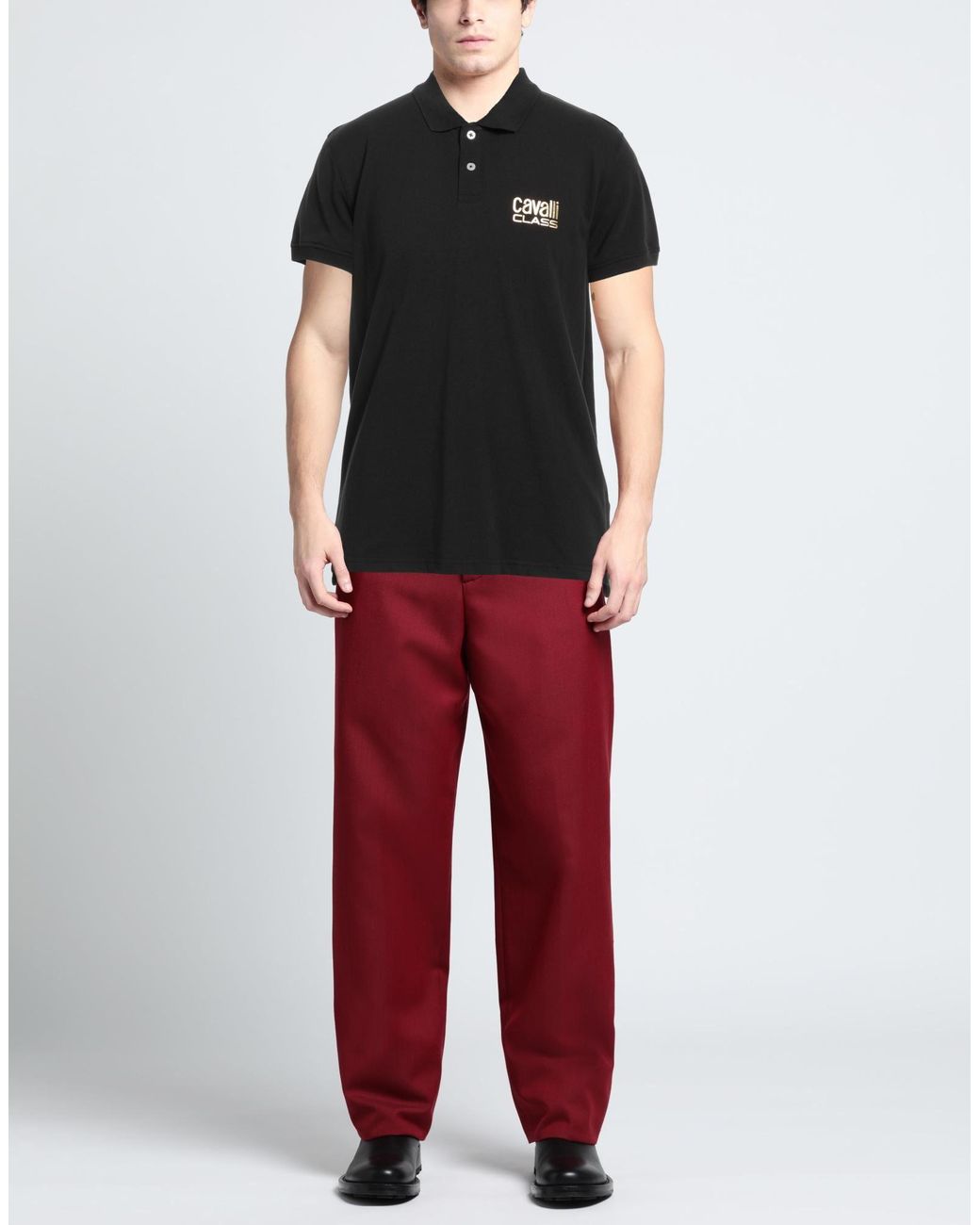 Polo Roberto Cavalli pour homme en coloris Black