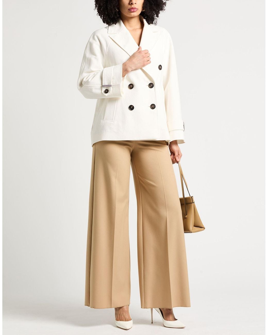 Brunello Cucinelli White Blazer Cotton, Linen, Ecobrass