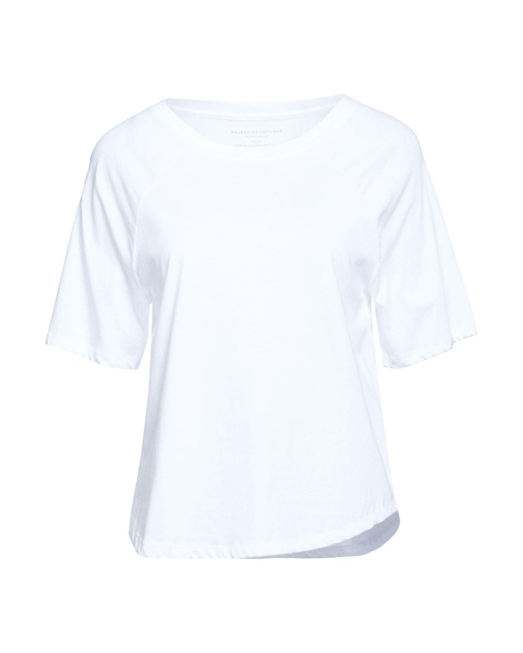 Majestic Filatures White T-Shirt Organic Cotton