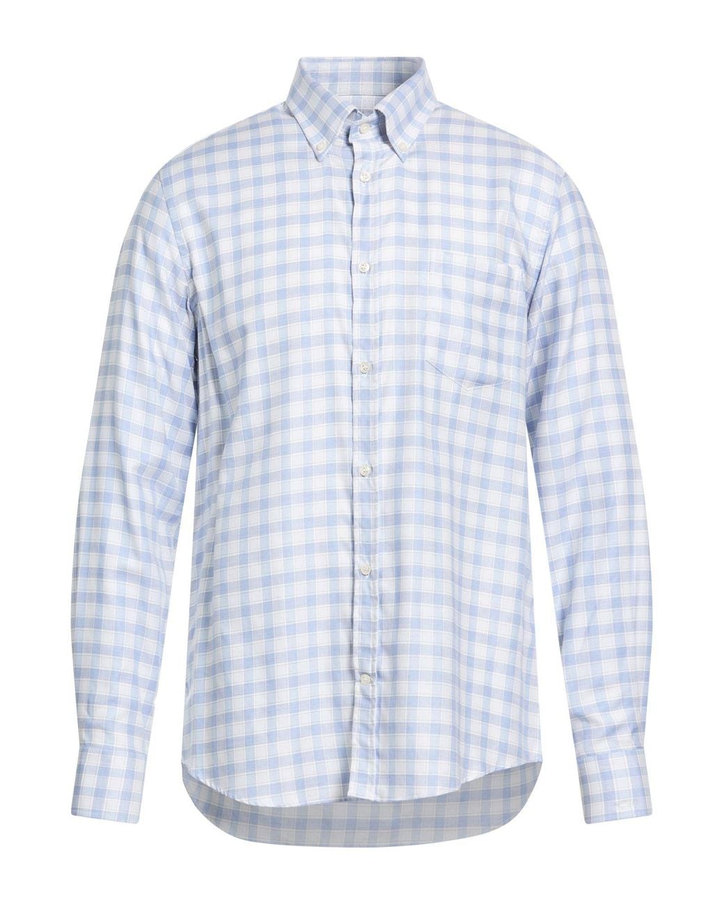 Paul & Shark Blue Sky Shirt Lyocell, Cotton for men